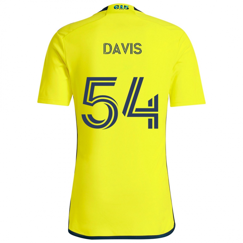 Niño Camiseta Sean Davis #54 Amarillo Azul 1ª Equipación 2024/25 La Camisa