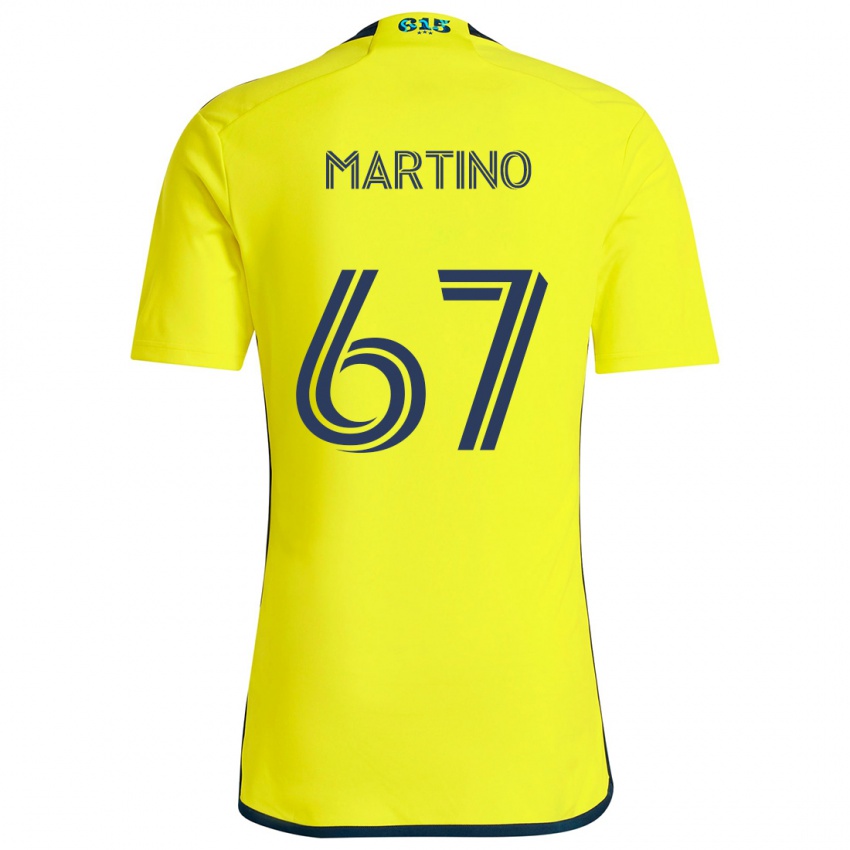 Niño Camiseta Ben Martino #67 Amarillo Azul 1ª Equipación 2024/25 La Camisa