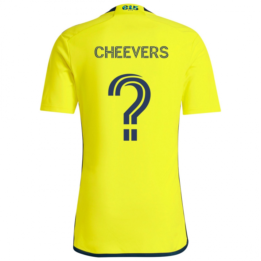 Niño Camiseta Scott Cheevers #0 Amarillo Azul 1ª Equipación 2024/25 La Camisa