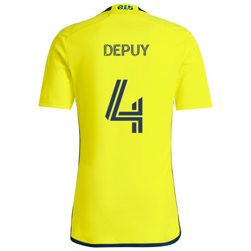 Niño Camiseta Nick Depuy #4 Amarillo Azul 1ª Equipación 2024/25 La Camisa