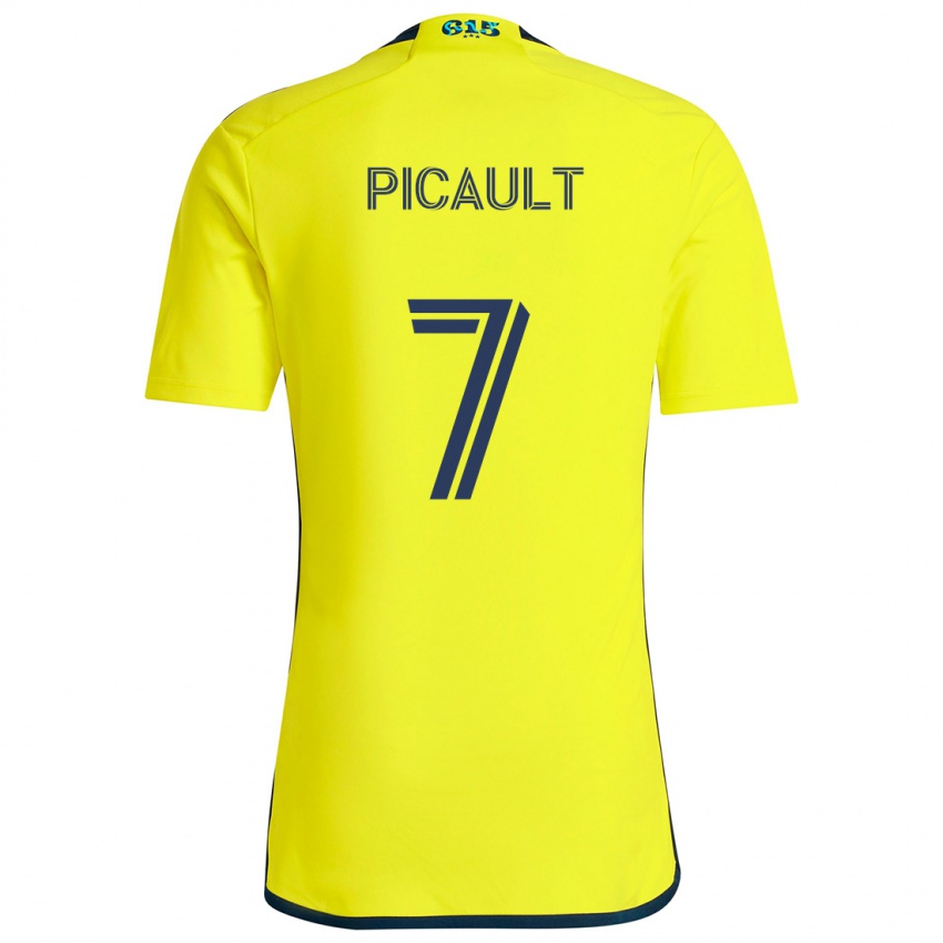 Niño Camiseta Fafà Picault #7 Amarillo Azul 1ª Equipación 2024/25 La Camisa