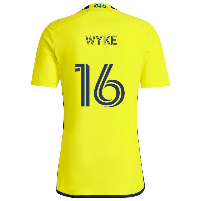 Niño Camiseta Laurence Wyke #16 Amarillo Azul 1ª Equipación 2024/25 La Camisa