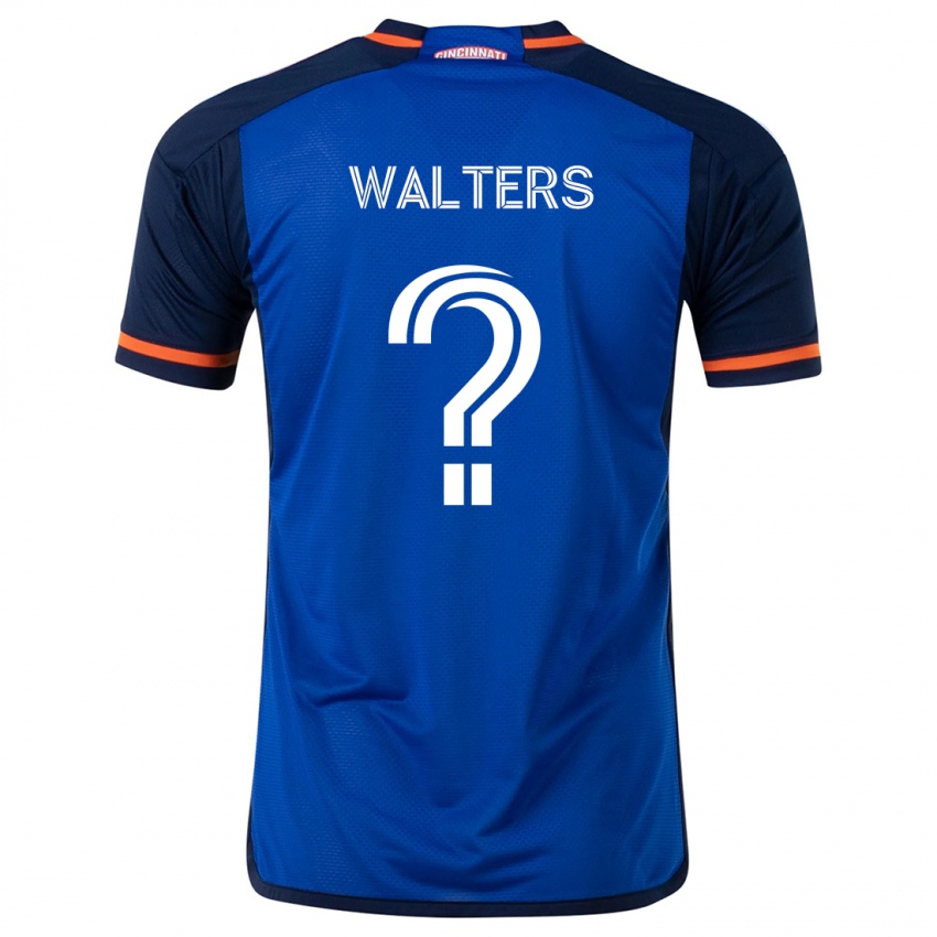 Niño Camiseta Paul Walters #0 Azul Blanco 1ª Equipación 2024/25 La Camisa