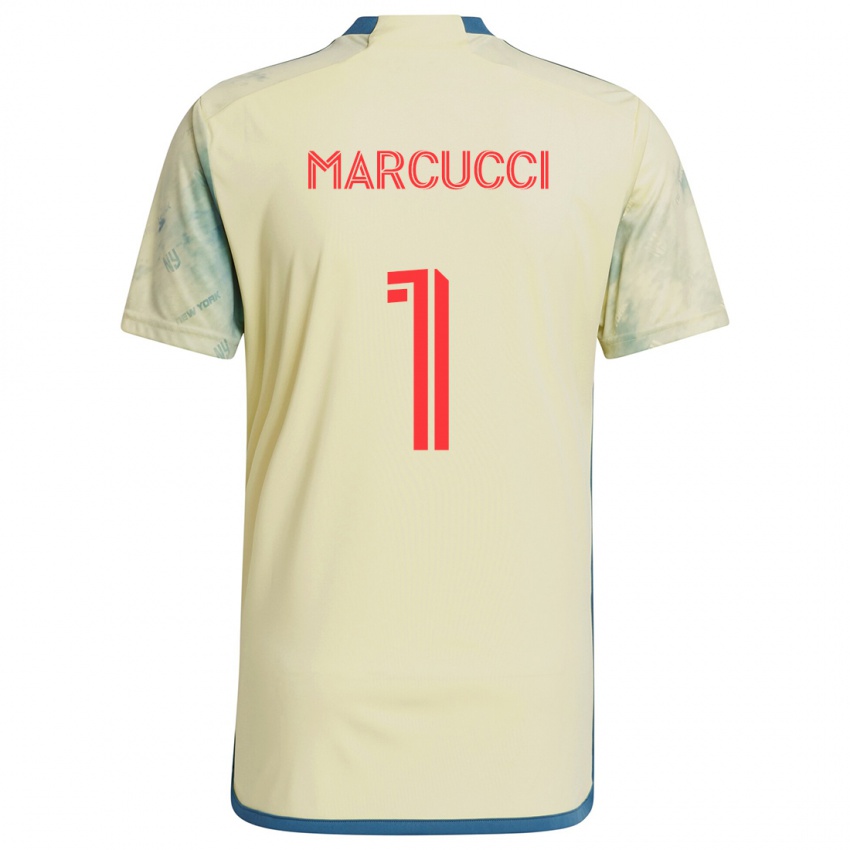 Niño Camiseta Aj Marcucci #1 Amarillo Rojo Azul 1ª Equipación 2024/25 La Camisa