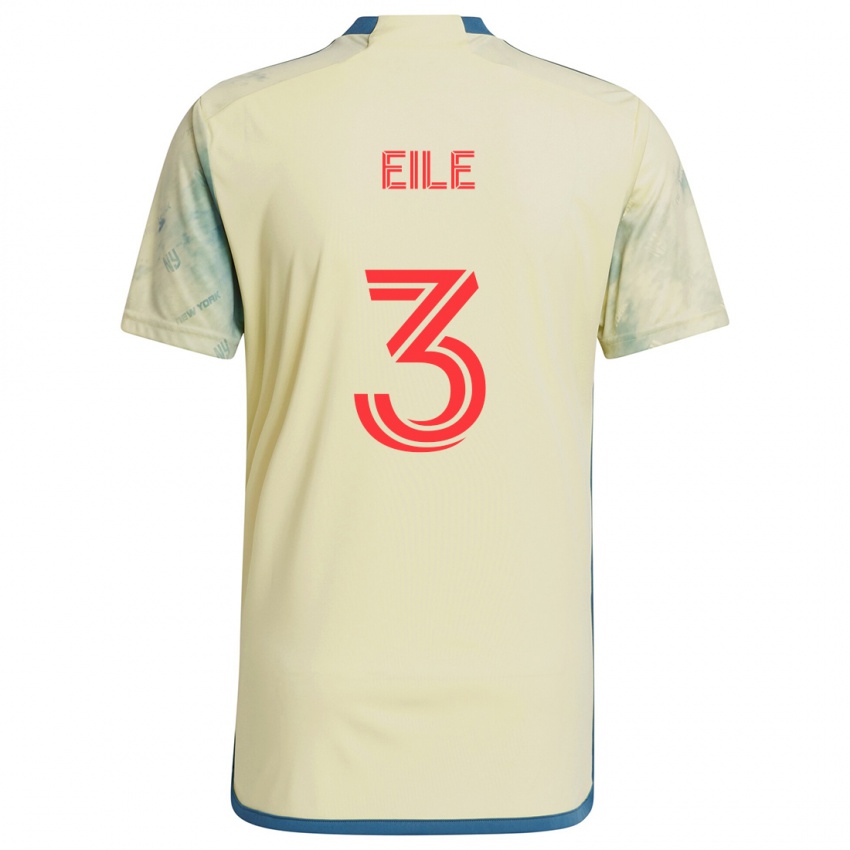 Niño Camiseta Noah Eile #3 Amarillo Rojo Azul 1ª Equipación 2024/25 La Camisa