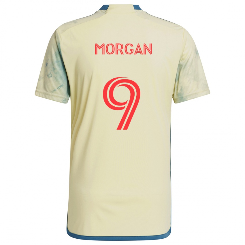 Niño Camiseta Lewis Morgan #9 Amarillo Rojo Azul 1ª Equipación 2024/25 La Camisa