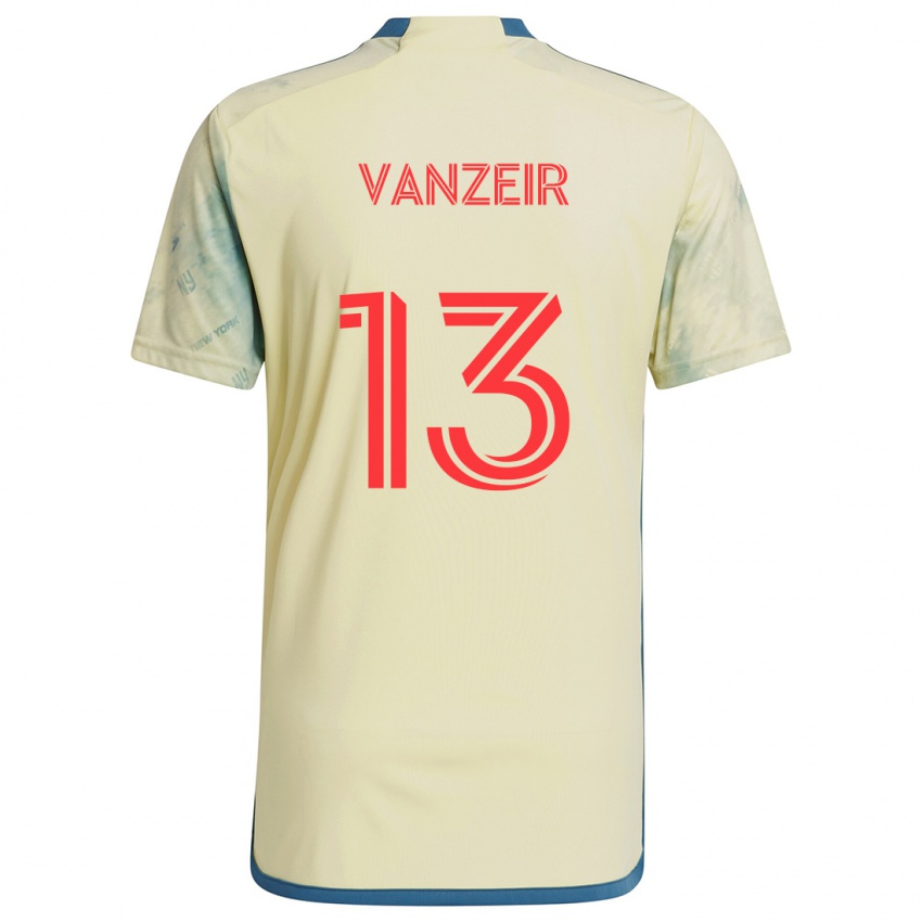 Niño Camiseta Dante Vanzeir #13 Amarillo Rojo Azul 1ª Equipación 2024/25 La Camisa