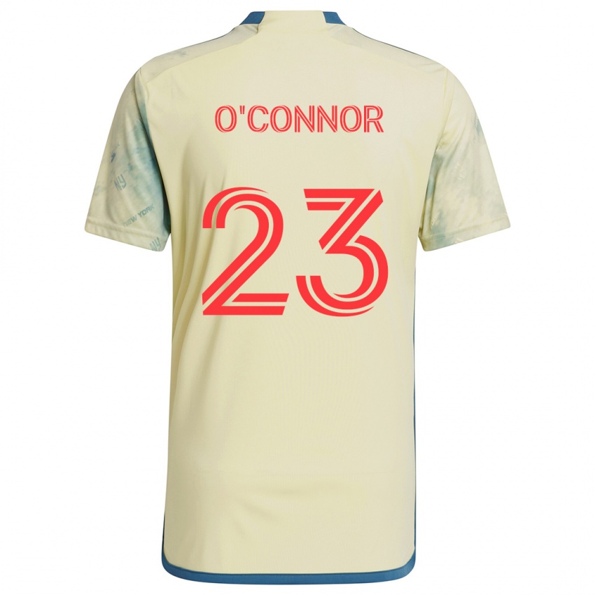 Niño Camiseta Aidan O'connor #23 Amarillo Rojo Azul 1ª Equipación 2024/25 La Camisa