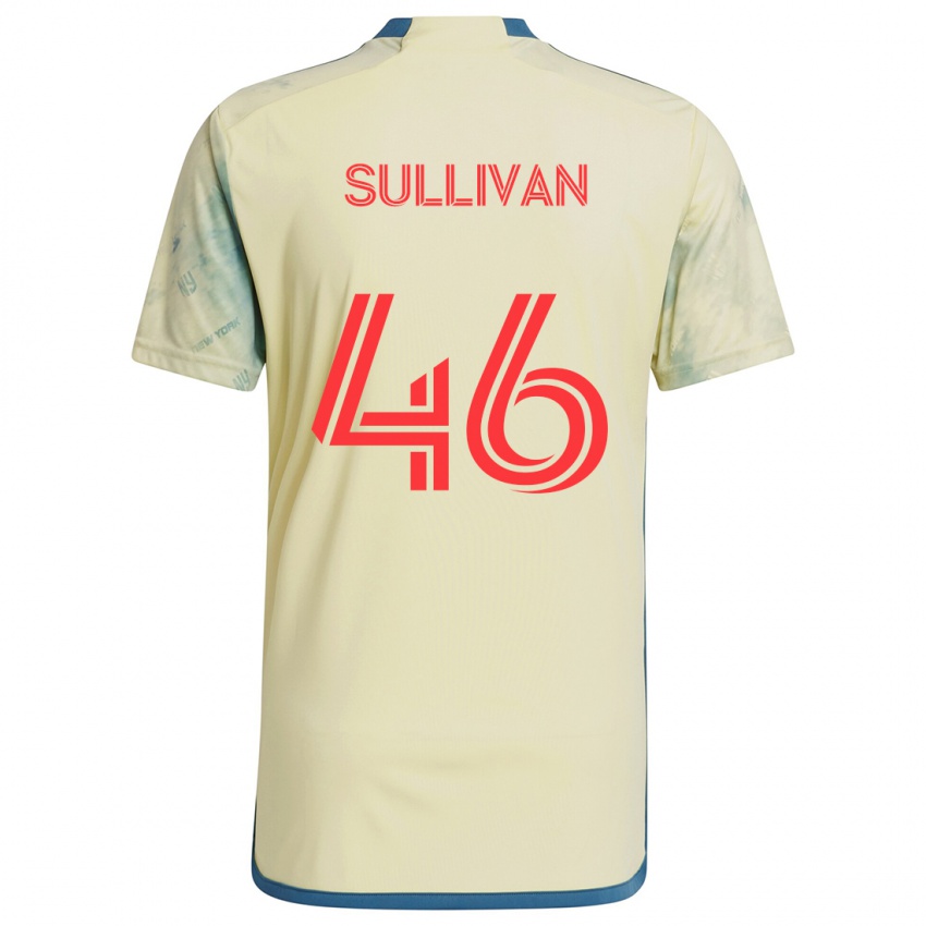 Niño Camiseta Dylan Sullivan #46 Amarillo Rojo Azul 1ª Equipación 2024/25 La Camisa