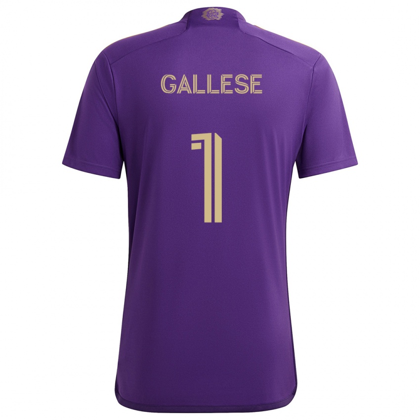 Niño Camiseta Pedro Gallese #1 Púrpura Amarillo 1ª Equipación 2024/25 La Camisa