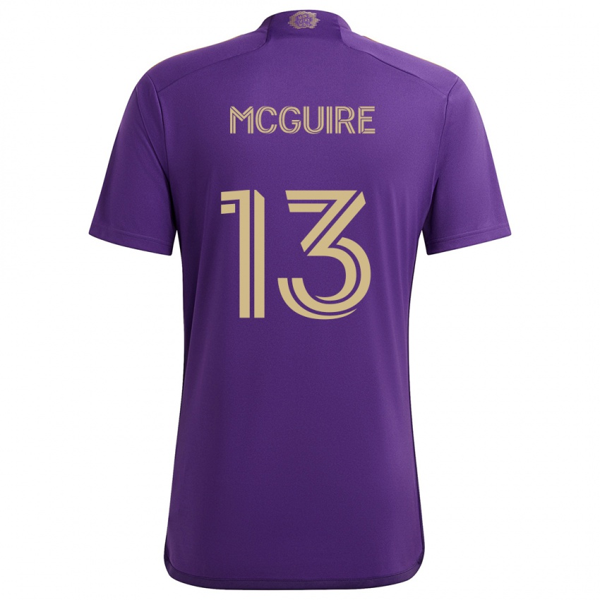 Niño Camiseta Duncan Mcguire #13 Púrpura Amarillo 1ª Equipación 2024/25 La Camisa