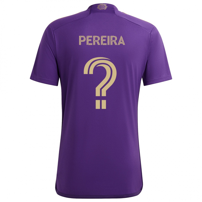 Niño Camiseta Dominic Pereira #0 Púrpura Amarillo 1ª Equipación 2024/25 La Camisa