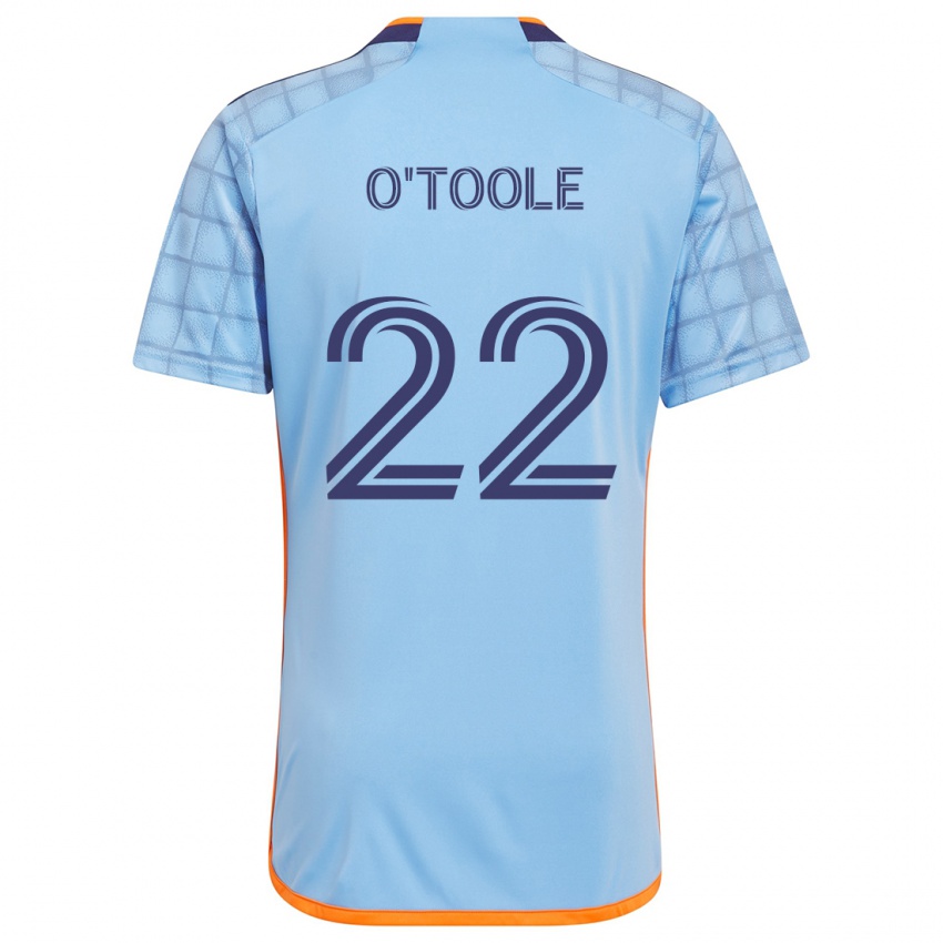 Niño Camiseta Kevin O'toole #22 Azul Naranja 1ª Equipación 2024/25 La Camisa