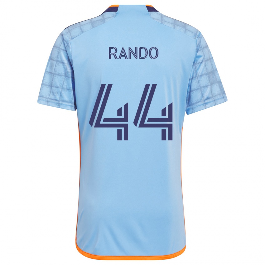 Niño Camiseta Alex Rando #44 Azul Naranja 1ª Equipación 2024/25 La Camisa