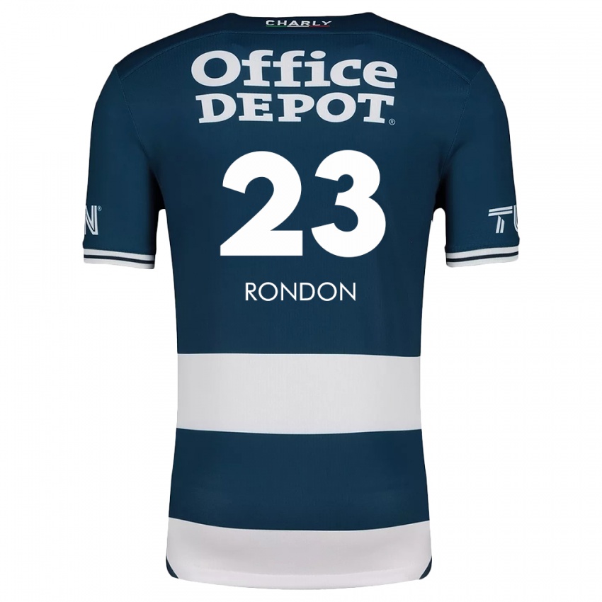 Niño Camiseta Salomon Rondon #23 Azul Blanco 1ª Equipación 2024/25 La Camisa