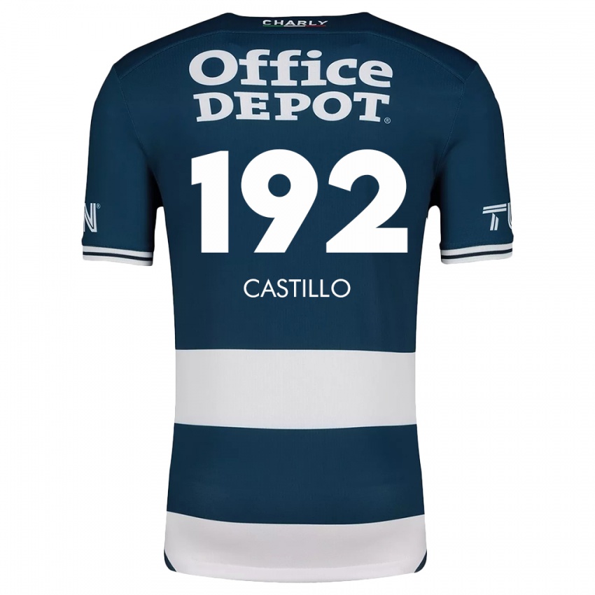 Niño Camiseta José Castillo #192 Azul Blanco 1ª Equipación 2024/25 La Camisa