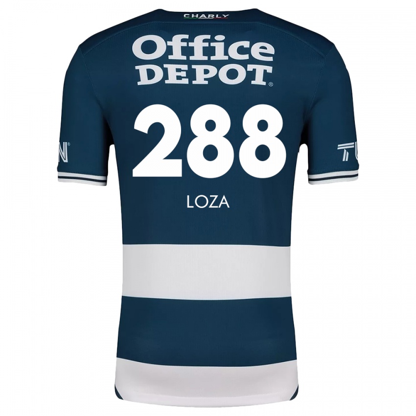 Niño Camiseta Santino Loza #288 Azul Blanco 1ª Equipación 2024/25 La Camisa