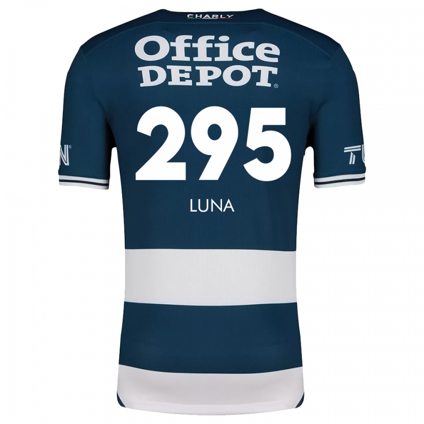 Niño Camiseta Irving Luna #295 Azul Blanco 1ª Equipación 2024/25 La Camisa