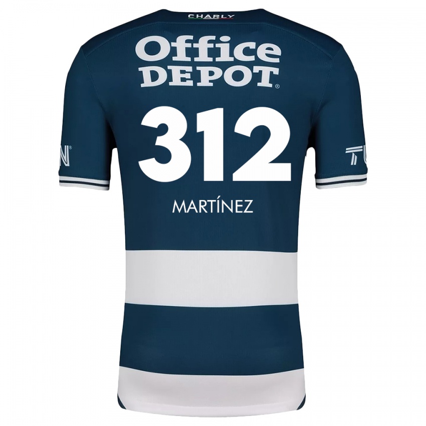 Niño Camiseta Ulises Martínez #312 Azul Blanco 1ª Equipación 2024/25 La Camisa