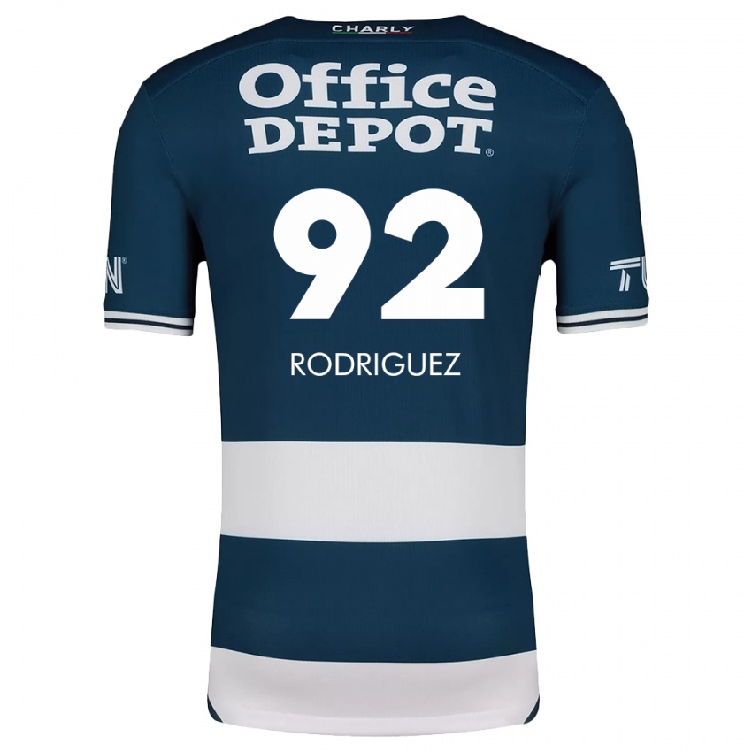 Niño Camiseta Sergio Rodríguez #92 Azul Blanco 1ª Equipación 2024/25 La Camisa