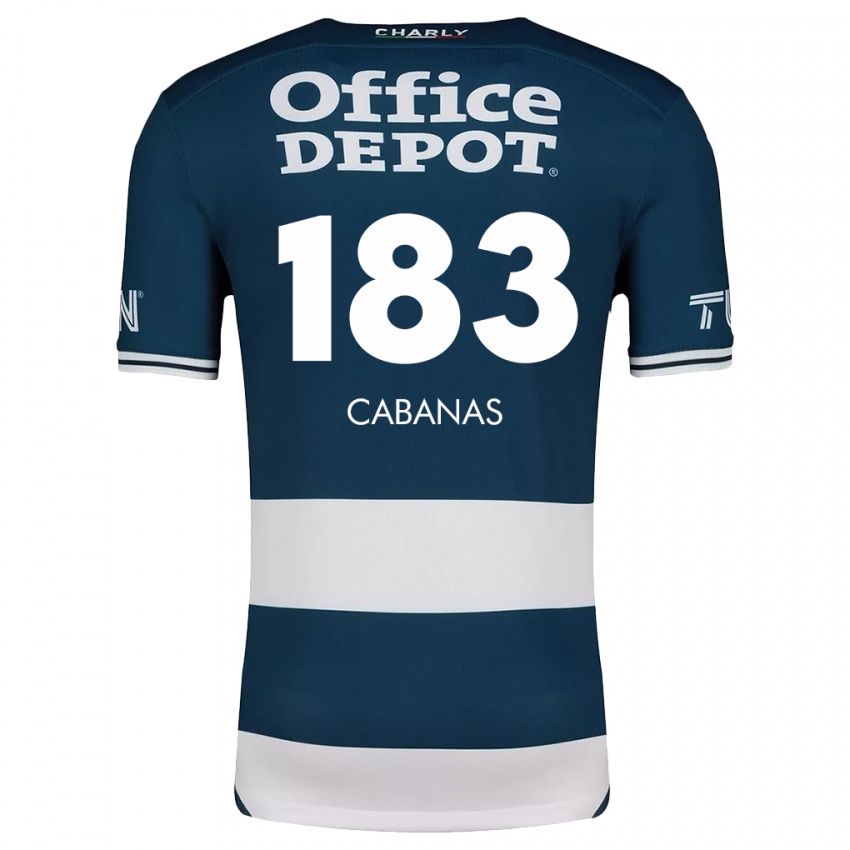 Niño Camiseta Mauricio Cabañas #183 Azul Blanco 1ª Equipación 2024/25 La Camisa