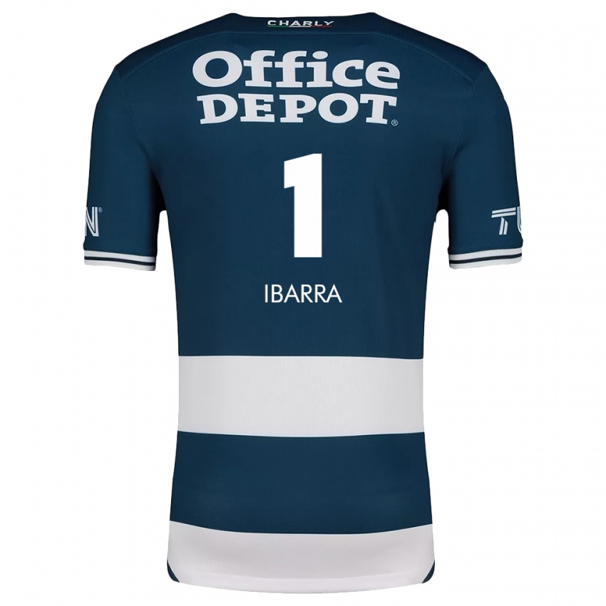 Niño Camiseta Fabiola Ibarra #1 Azul Blanco 1ª Equipación 2024/25 La Camisa