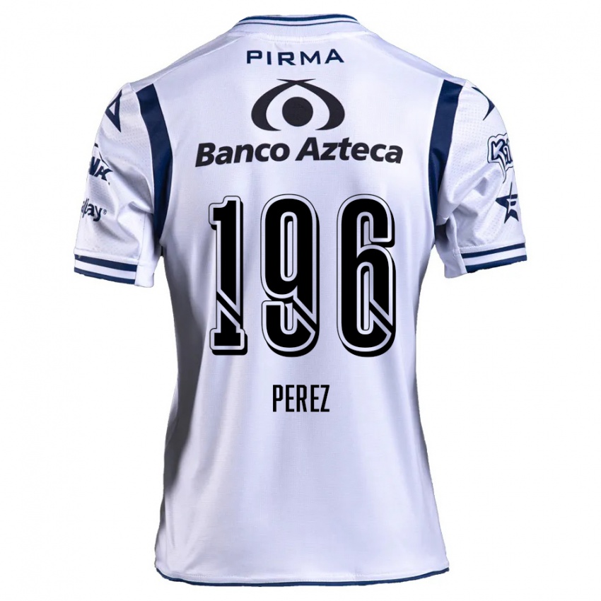 Niño Camiseta Arez Pérez #196 Blanco Azul Marino 1ª Equipación 2024/25 La Camisa