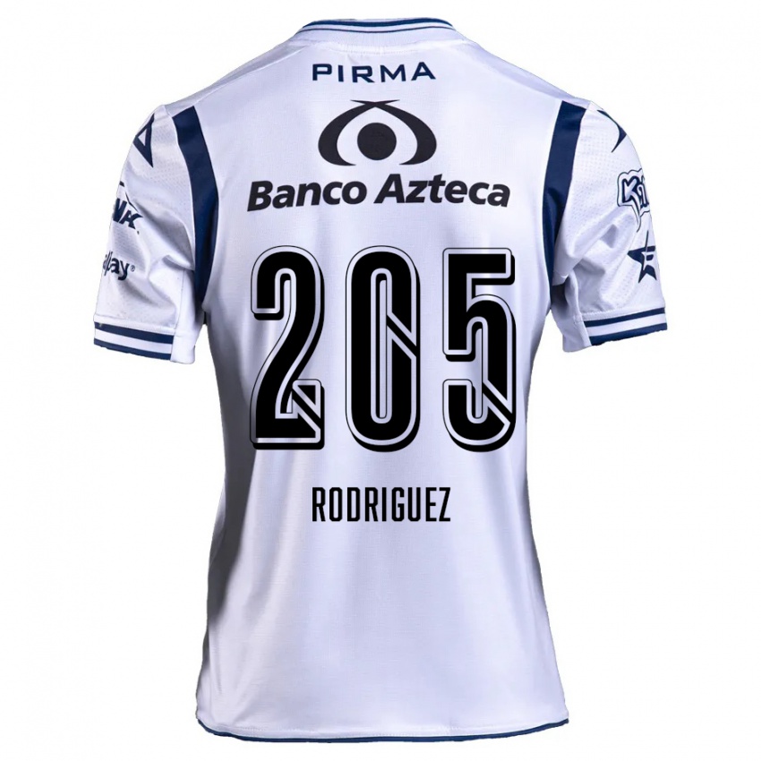 Niño Camiseta Alberto Rodríguez #205 Blanco Azul Marino 1ª Equipación 2024/25 La Camisa