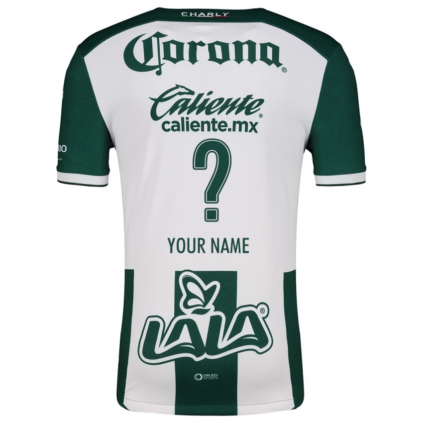 Niño Camiseta Ihren Namen #0 Verde Blanco 1ª Equipación 2024/25 La Camisa