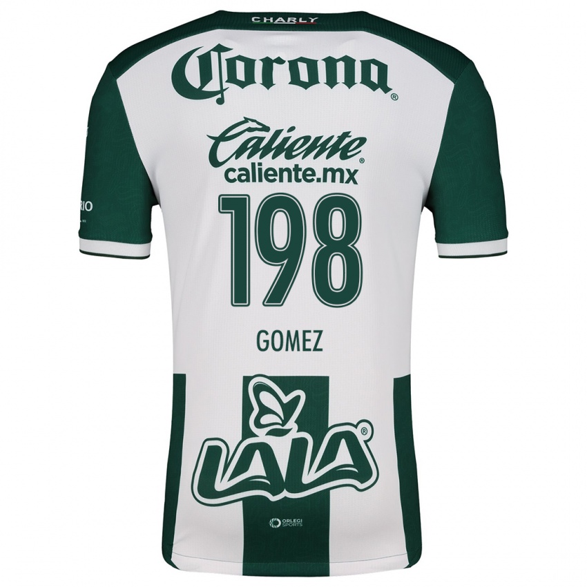 Niño Camiseta Isaác Gómez #198 Verde Blanco 1ª Equipación 2024/25 La Camisa