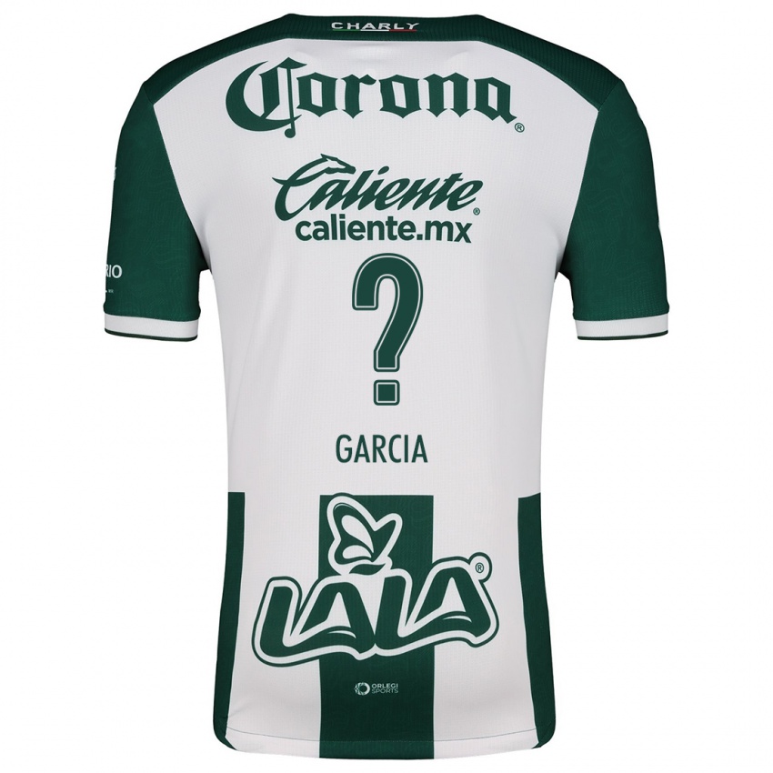 Niño Camiseta Kevin García #0 Verde Blanco 1ª Equipación 2024/25 La Camisa