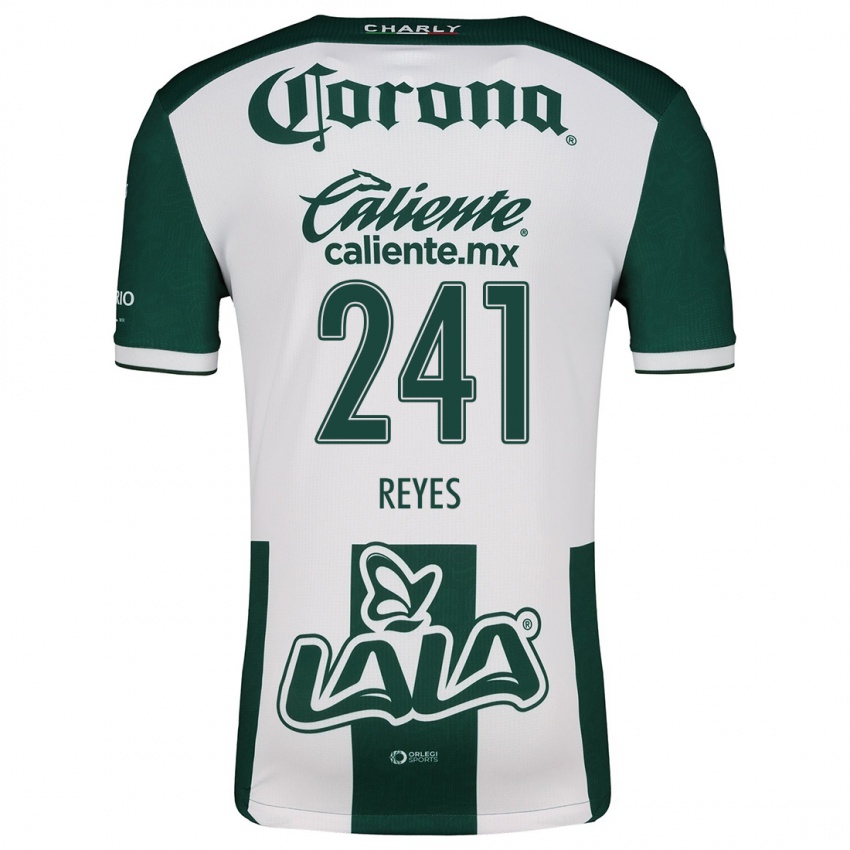 Niño Camiseta Julio Reyes #241 Verde Blanco 1ª Equipación 2024/25 La Camisa