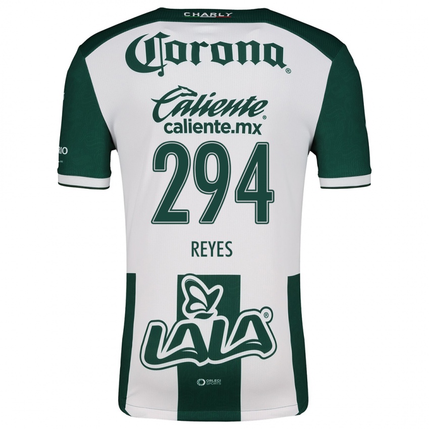 Niño Camiseta Máximo Reyes #294 Verde Blanco 1ª Equipación 2024/25 La Camisa