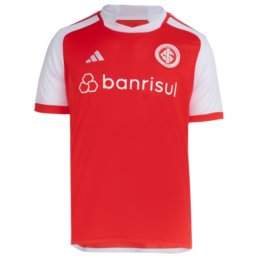 Niño Camiseta Henrique Menke #0 Rojo Blanco 1ª Equipación 2024/25 La Camisa