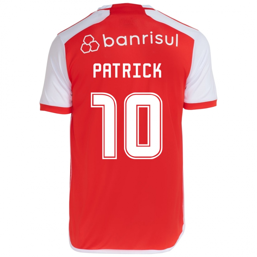 Niño Camiseta Alan Patrick #10 Rojo Blanco 1ª Equipación 2024/25 La Camisa