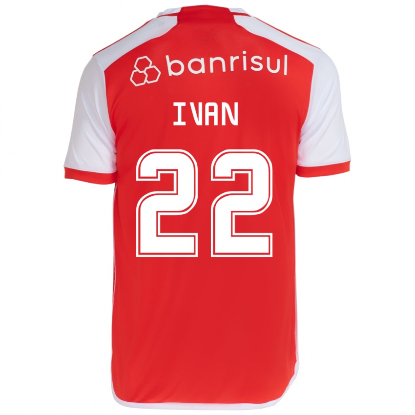 Niño Camiseta Ivan #22 Rojo Blanco 1ª Equipación 2024/25 La Camisa