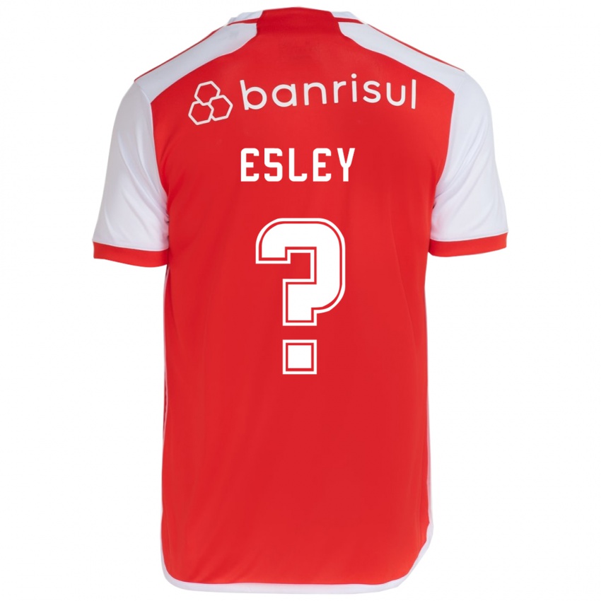 Niño Camiseta Esley #0 Rojo Blanco 1ª Equipación 2024/25 La Camisa