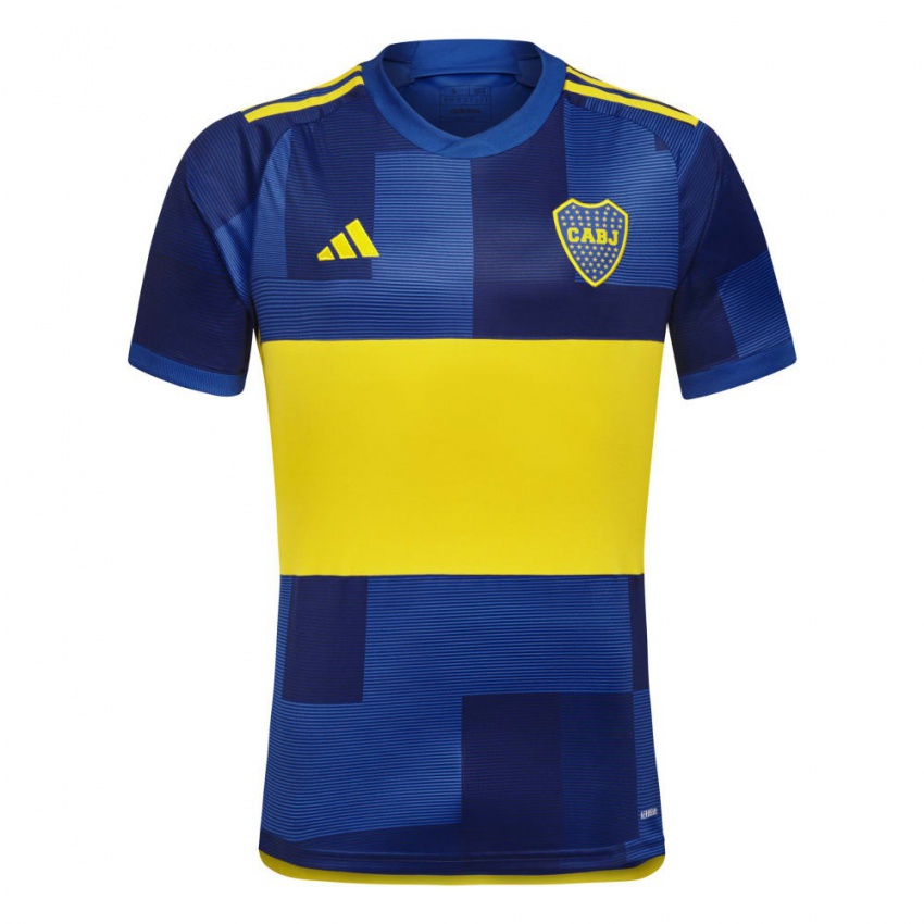 Niño Camiseta Elián Sosa #7 Azul Amarillo 1ª Equipación 2024/25 La Camisa