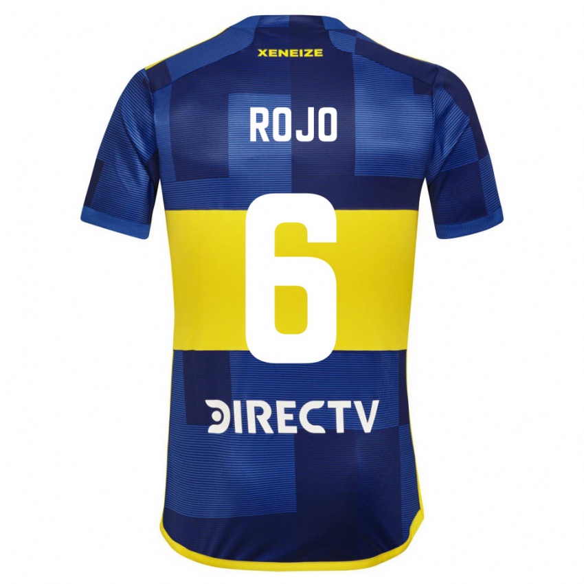 Niño Camiseta Marcos Rojo #6 Azul Amarillo 1ª Equipación 2024/25 La Camisa