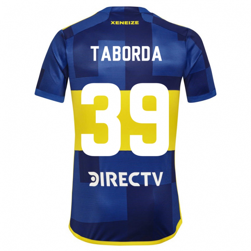 Niño Camiseta Vicente Taborda #39 Azul Amarillo 1ª Equipación 2024/25 La Camisa