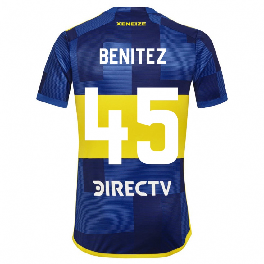 Niño Camiseta Mauricio Benitez #45 Azul Amarillo 1ª Equipación 2024/25 La Camisa