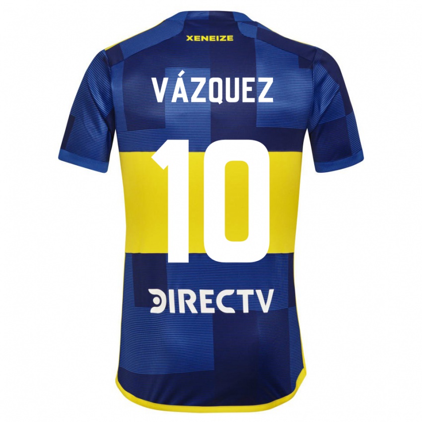 Niño Camiseta Lucas Vázquez #10 Azul Amarillo 1ª Equipación 2024/25 La Camisa