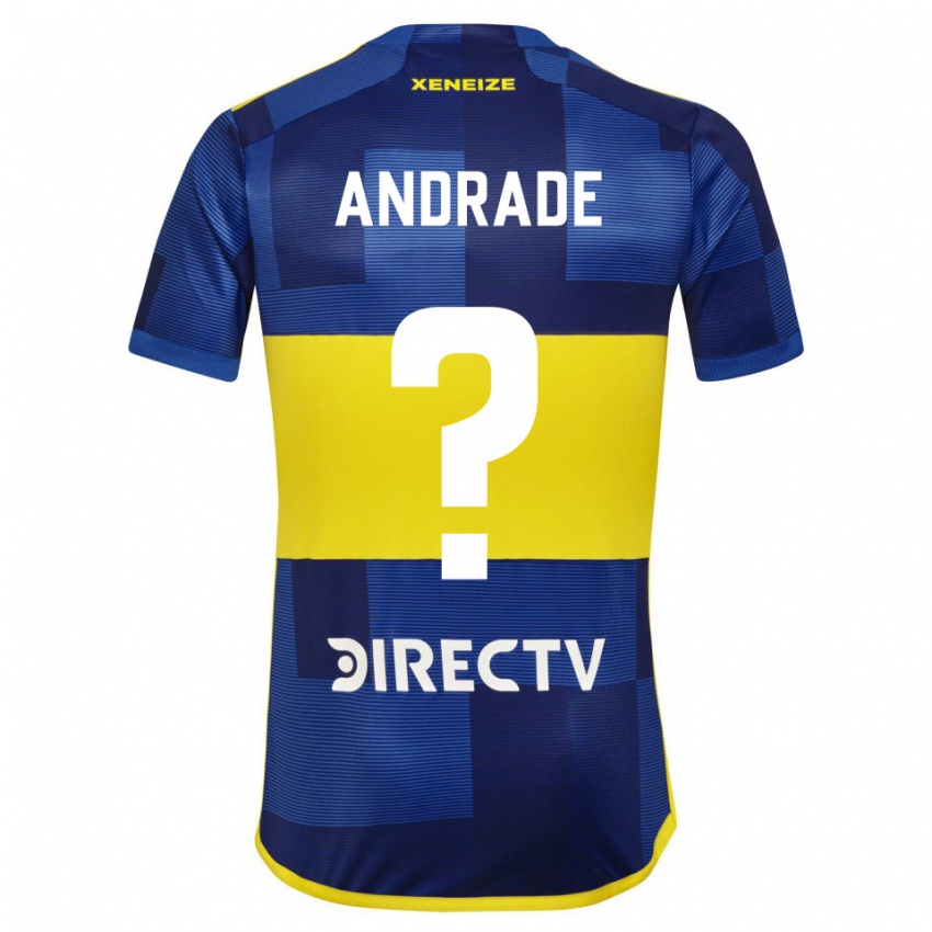 Niño Camiseta Luka Andrade #0 Azul Amarillo 1ª Equipación 2024/25 La Camisa