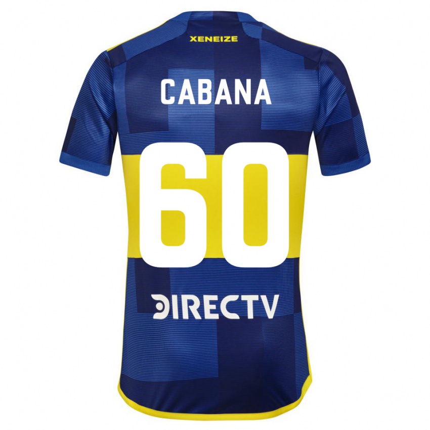 Niño Camiseta Juan Pablo Cabana #60 Azul Amarillo 1ª Equipación 2024/25 La Camisa