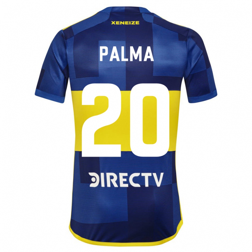 Niño Camiseta Lucas Palma #20 Azul Amarillo 1ª Equipación 2024/25 La Camisa