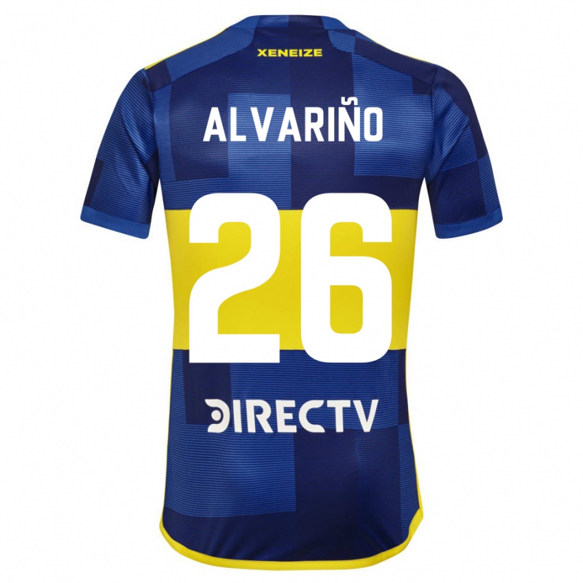 Niño Camiseta Alexis Alvariño #26 Azul Amarillo 1ª Equipación 2024/25 La Camisa