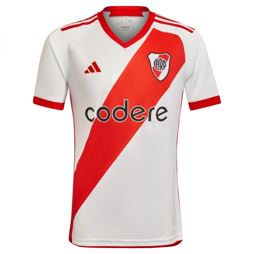 Niño Camiseta Franco Armani #1 Blanco Rojo 1ª Equipación 2024/25 La Camisa