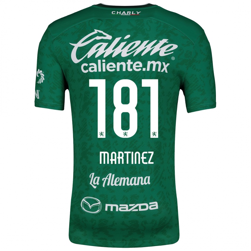 Niño Camiseta Irving Martínez #181 Verde Blanco 1ª Equipación 2024/25 La Camisa