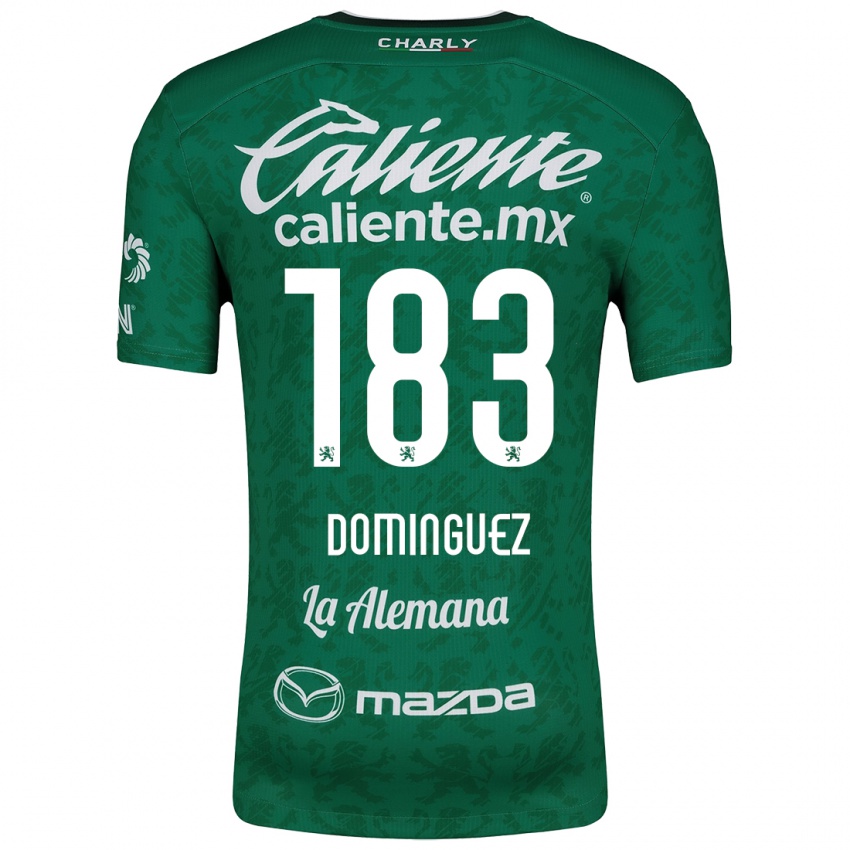 Niño Camiseta Jesús Domínguez #183 Verde Blanco 1ª Equipación 2024/25 La Camisa