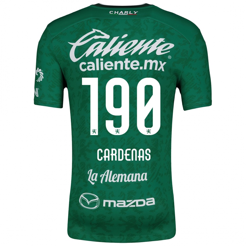 Niño Camiseta Emilio Cárdenas #190 Verde Blanco 1ª Equipación 2024/25 La Camisa